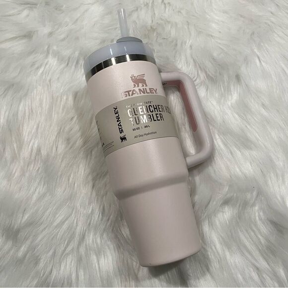 NWT Stanley Flowstate Adventure Quencher H2.0 Travel Tumbler 40 Oz Rose Quartz - Picture 1 of 9